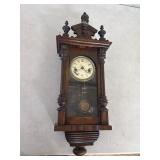 Wooden Wall Clock with Pendulum