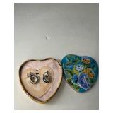 Brighton Crystal Hoop Earrings in Tin