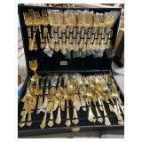 Wm. Rogers & Sons Gold-Plated Flatware Set
