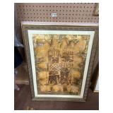 Two Framed Artworks Featuring Unique Designs