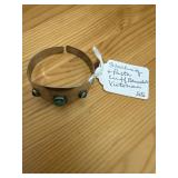 Sterling Silver Cuff Bracelet With Paste Stones