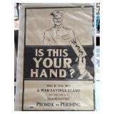 WWI War Savings Stamp Poster, 21ï¿½30ï¿½