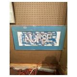 1983 Nurse Cartoon Art Print, 32ï¿½15ï¿½