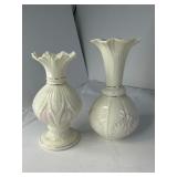 Belleek Porcelain Vases, 10ï¿½