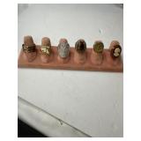 Six Assorted Costume Rings