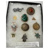 Judaica Brooches and Pendants