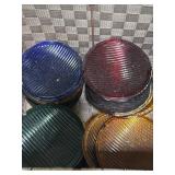 Multicolored Glass Coasters