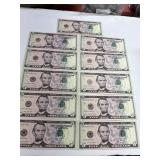 United States $5 Bills