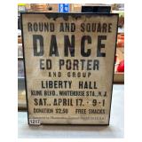 Framed Round and Square Dance Poster