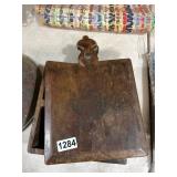 Carved Wooden Box with Hinged Lid