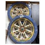 Painted [Concrete] Wagon Wheels
