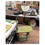 Wooden Table with Integrated Lamp