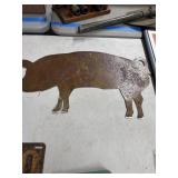 22-Inch Rustic Pig Silhouette