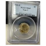 1942-P Jefferson Nickel PCGS MS65