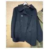 Navy Blue Double-Breasted Peacoat