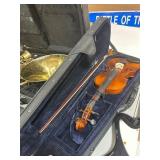 Wooden Violin with Case and Accessories