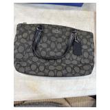 Small Coach Black Signature Tote