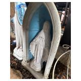 Religious Statue in Grotto Niche