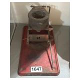 Metal Melting Furnace on Red Base