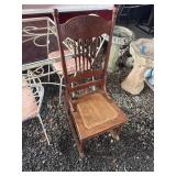 Wooden Rocking Chair With Cane Seat