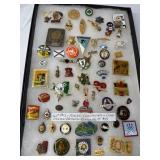 60 Assorted Lapel Pins