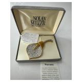 Nolan Miller Calla Lily Brooch with Crystals