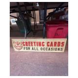 Coronet Plastic Greeting Cards Sign