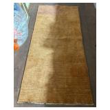 Handmade Brown Wool Rug
