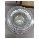 Vintage Mc Beth Iridescent Glass Plates