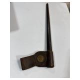 US Leather Bayonet Scabbard with Brass Buttons