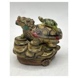 Chamart Limoges Turtle Trinket Box