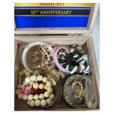 Bakelite Lucite costume jewelry in Box