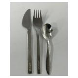 Lufthansa-Branded Stainless Steel Flatware