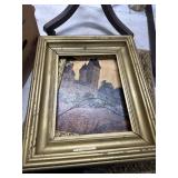 Framed Castle Artwork in Gilded Frame