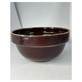 Brown USA Pottery Mixing Bowl
