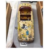 Vintage Tin Lithograph Wind-Up Toy Car