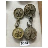 Military Button Medals with Hooks