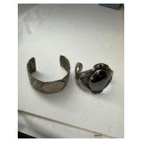 Two Mexican Sterling Silver Bracelets
