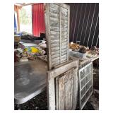 Salvaged Wooden Doors and Shutters