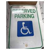 Reserved Parking Handicap Sign