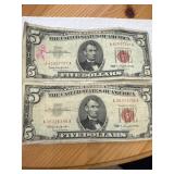 1963 $5 Red Seal U.S. Notes