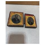 Two Framed Tintype Photographs