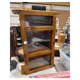 Wooden Hanging Display Cabinet with Glass Door