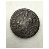 17th-Century Russian Copper Coin