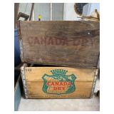 Vintage Canada Dry Wooden Crates