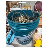 Bucket With Eagle Design and Metal Springs