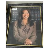 Framed Signed Photographs of News Anchors