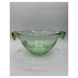 Green Glass Bowl with Dual Handles, 10ï¿½