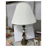 Stiffel Brass Lamp With White Shade