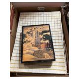 Japanese Lacquer Art Book & Textile Lot